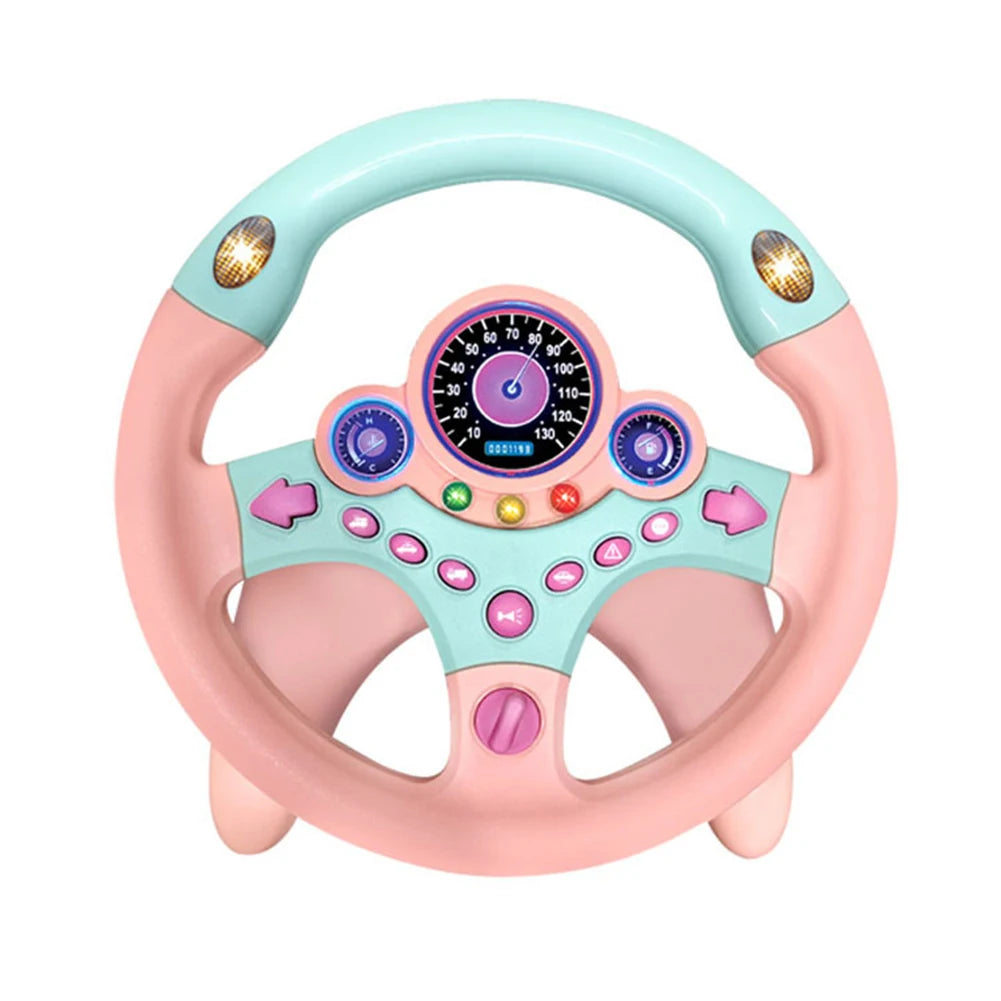 Toy Car Wheel Kids Baby Interactive Toys Children Steering Wheel With Light Sound Simulation Driving Car Toy Education Toy Gift